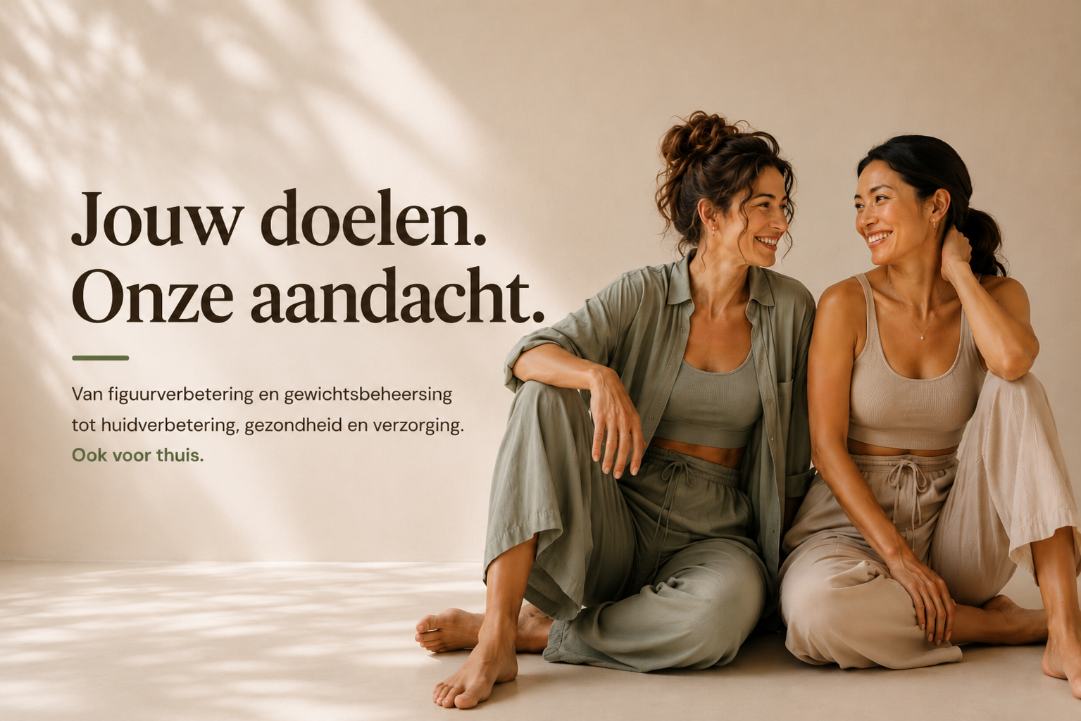 Hero Homepage met tekst 