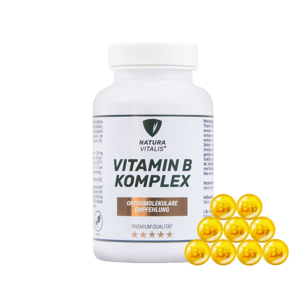 Vitamin B-Komplex – hooggedoseerde B-vitamines voor energie en zenuwen | Natura Vitalis