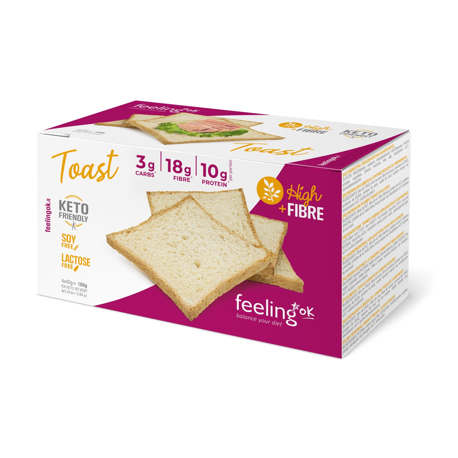Toast Naturel + High Fibre - FeelingOK